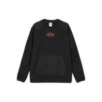 Nike Therma-Fit Logo Embroidered Fleece Pullover Sweatshirt Men Tops Black DQ5062-010 XL black