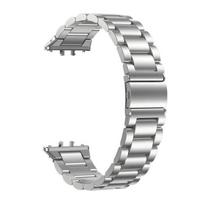Metalinis riešo dirželis Samsung Galaxy Fit 3, nerūdijančio plieno apyrankė Galaxy Fit3 SM-R390, pakaitiniai priedai For Galaxy Fit3 sidabras