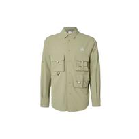 Nike ACG Dri-FIT UV Devastation Trail Colorblock Multi Pocket Long Sleeve vyriški marškinėliai su alyvuogių žalia spalva DN3937-276 L beige