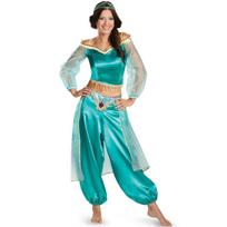 Aladdin Cosp kostiumas su išskirtine princesės jazminų suknele moterims L