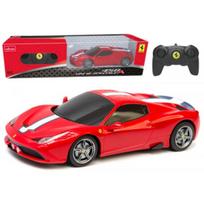 RASTAR RC Sports Car 1:24 Remote Controlled Ferrari 458 Speciale Red