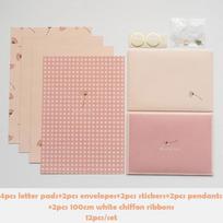 12 vnt./rinkinys Ins Gėlių Vokai Kawaii Laiškų Bloknotai PASIDARYK PATS Vestuvių Vakarėlio Kvietimai Kortelės Vokai su Lipdukais Korėjietiški Kanceliariniai Reikmenys