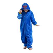 Huggy Wuggy Onesie Kids Kigurumi pižamos Helovino Cosplay kostiumo vakarėlio dovana 10 tamsiai mėlyna