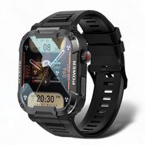 2024 m. tvirtas karinis išmanusis laikrodis vyrams, skirtas Xiaomi Android Ios Ftiness laikrodžiams Ip68 vandeniui atsparus 1,85 colio Bluetooth skambučių išmanusis laikrodis Silica gel geltona