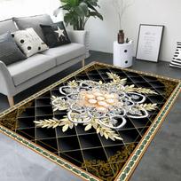 Nordic Flowers 3D kiliminis kilimėlis namams Svetainės miegamojo sofos durų kilimėlio dekoravimui žaidimų zonos kilimėlis Neslystantis grindų kilimėlis 40*60cm