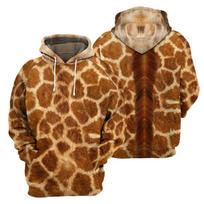 Gyvūnų Odos Žirafa Zebra Tigras Leopardas Džemperis Vyrams 3D Spausdintas Ilgomis Rankovėmis Puloveris Gatvės Gobtuvu Paltas Vyriški Drabužiai S