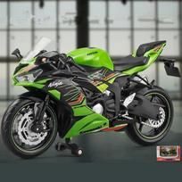 1/12 Kawasaki Ninja ZX-6R Lenktyninis Krosinis Motociklas Modelis Simuliacinis Metalinis Gatvės Motociklo Modelis Kolekcija Vaikų Žaislai Dovana žalia