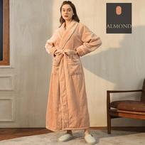 Poilsio chalatai Facecloth chalatas Paprastas Didelis dydis Coral Fleece Couple Chalatas Patogus ir elegantiškas rudens ir žiemos ilgos dalies storas M