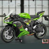 1/12 Kawasaki Ninja ZX-6R Motokroso Motociklų Modelio Simuliacija Metalinis Gatvės Lenktynių Motociklo Modelio Kolekcija Vaikų Dovanos žalia