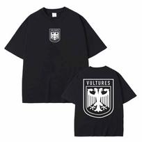 Unisex 100% medvilnės marškinėliai Raperis Kanye West Vultures Naujo muzikinio albumo grafiniai marškinėliai Unisex Unisex Hip Hop mada Per dideli marškinėliai 2XL