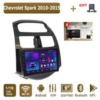 Android Carplay Automobilio Radijas Chevrolet Spark 2010-2015 Multimedia Grotuvas Galvos Vienetas Stereo GPS Navigacija BT WIFI 2+32GB 1+16GB,A