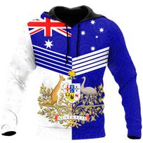 Australijos Vyriški gobtuvai 3D Visas Spausdinimas Kanguru Ruduo Ilgomis Rankovėmis Laisvalaikio Australijos Vėliava Streetwear Dizainerio Gobtuvėtas Gobtuvas L