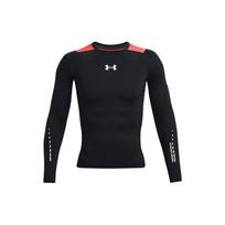 Under Armour Logo Color Block Long Sleeve Compression Shirt Men tops Black 1370661-001 L black
