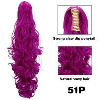 LISI HAIR Sintetinės ilgos banguotos surišamos uodegos plaukų priauginimai Žnyplės uodegos Plaukų priedai moterims Cosplay dėvėjimui 65cm