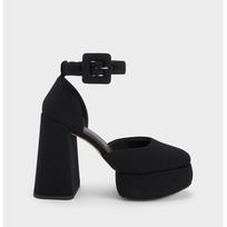 Sandals High Heel And Ankle Sexy Office 2024 Fashion Shoes Luxury Platform Womens Sandals Chunky Heel Mary Jane Shoes Hollow Toe 39