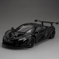 Nauja 1:24 MCL P1 drugelių durelės keturių ratų sportinio automobilio žaislas miniatiūrinis modelis, lydinio liejimas, super sportinio automobilio atsitraukimo garsas ir lengva dovana vaikams juoda