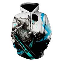 Animacinis One Piece Roronoa Zoro 3D džemperis su gobtuvu vyrams Mada Kasdienis Cosplay kostiumas Juokingas Pavasarinis Gatvės stiliaus Džemperis Striukė S