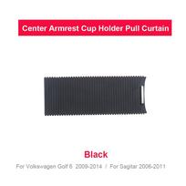 Centrinės konsolės slankiojančios žaliuzės dangtelis 5KD83253195T Puodelio laikiklio traukiamoji užuolažėlė VW Golf 6 2009-2014 juoda