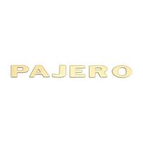 1 vnt. Metalinis raidės logotipas Pajero 3D emblemai Automobilio galinės bagažinės lipdukai Užrašai Ženkliukas Lipdukas Automobilių priedai Stilius auksas