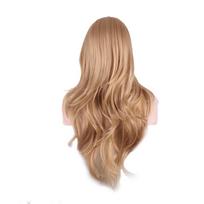 WoodFestival sintetiniai plaukai Cosplay pilkas perukas Ilgi perukai moterims Blondinė rožinė raudona juoda ir balta žalia ruda mėlyna violetinė spalva 28inches