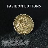 10 vnt. Palto sagos Metalinės Apvalios Auksinės Sidabrinės Aukštos klasės Išskirtinės Viršutinių drabužių Švarkas Aukštos klasės Sagos Gold * 18MM