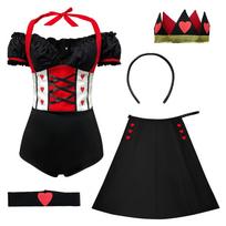 Europos ir Amerikos Helovino Cosplay Raudonosios Karalienės Suknelė - Įkvėpta Alisos Stebuklų Šalyje Raudonojo Širdies Karalienės L