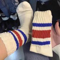 Cityboy vyriškos dryžuotos krepšinio vidutinio ilgio kojinės, vintažinės, unisex, moterims, poroms, medvilninės, su storu rankšluosčio dugnu, sportinės kojinės one size(38-44)