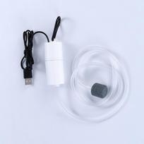 USB Akvariumo Oro Siurblys su Oro Akmeniu ir Silikoniniu Vamzdeliu Energiją Taupantis Deguonies Siurblys Akvariumui Žuvims balta