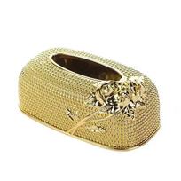 Europos lengvojo prabangos stiliaus servetėlių dėžutė Kūrybinga reljefinė rožė Viešbučio baro stalo dekoracija Sandėliavimo dėžutė Namų popieriaus stalčiuko dėžutės A