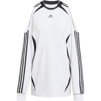 Adidas Originals Adilenium 4 sezonas Teamgeist Mados marškinėliai Laisvi kasdieniai Off-Shoulder ilgomis rankovėmis T-shirt Moteriški T-shirts KE9797 S