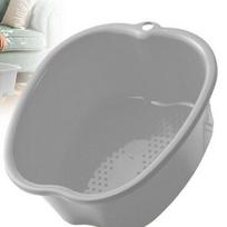 Sustorintas obuolio formos plastikinis kojų vonelės baseinas masažui ir mirkymui juoda