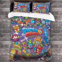 Super Zings Patalynės Komplektas Viengulis Twin Pilnas Karalienės Karaliaus Dydžio Lovos Komplektas Suaugusiems Vaikams Miegamojo Antklodės Užvalkalų Rinkinys 3D Spausdintas Anime Žaidimas 011 EU single(135x200cm)