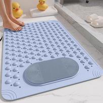 Ypač storas neslystantis vonios kilimėlis su masažuojančiu pėdų padu ir siurbtukais 36.5*69cm Massage Foot