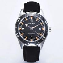 41MM Safyro Stiklas 100m Atsparus Vandeniui Japoniškas NH35A Automatinis Šviesą Atspindintis Vyriškas Laikrodis Nailoninis Dirželis