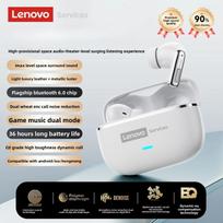 Lenovo LE208 TWS Bluetooth 6.0 belaidės ausinės Stereo ENC triukšmą slopinančios ausinės 38ms maža delsa žaidimų ausinės su mikrofonu balta