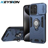 KEYSION Atsparus smūgiams šarvuotas dėklas Motorola Edge 60 Pro 5G, apsaugantis kamerą, su stovu, telefono galinis dangtelis MOTO Edge 60 Pro 5G for Edge 60 Pro mėlyna
