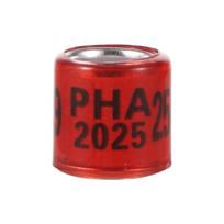 PHA 2025/2025 Balandžio Pėdos Žiedas Vidinis Skersmuo 8mm su Numeriu Aliuminio Plastiko Paukščio Pėdos Žiedas Daugiaspalviai Paukščių Aksesuarai 50 Vnt.