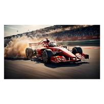 Lenktyninio automobilio sienos meno paveikslas Transporto priemonė Modernus drobės tapybos plakatas ir spaudinys svetainei miegamajam namų dekoravimui 20x40cm