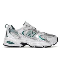 New Balance 530 Balti Sidabriniai Žali Unisex Sportbačiai Sidabriniai Metaliniai MR530AB 37