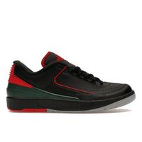 Air Jordan 2 Retro Low Christmas Vyriški sportbačiai juodi ugniai raudoni eglė DV9956-006 44.5