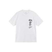 Nike x Stussy Taika, Meilė, Swoosh Marškinėliai (Azijos dydis) Balti unisex viršutiniai drabužiai DM4943-121 M