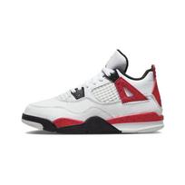 Air Jordan 4 Retro PS Raudoni Cementiniai Vaikų Sportbačiai Balti Ugniaraudoni Juodi BQ7669-161 35