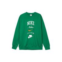 Nike Club Fleece megztinis apvalia kaklo linija su užrašu, žalias FN2611-365 S