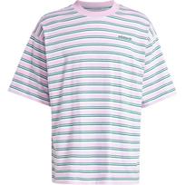 adidas 80-ųjų laismi dryžuoti marškinėliai Bliss Lilac vyriški Streetwear JD1683 XL