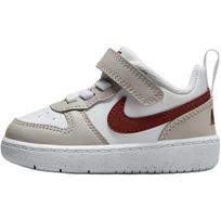 Nike Court Borough Recraft TD Šviesus geležies rūda Tamsus ponis Kūdikio sportbačiai Pilki Balti FZ4521-100 23.5
