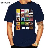 UB40 ĮVAIRIŲ SPALVŲ APVALIA kaklo TRUMPARANKIO T-shirt Prekės ženklas Medvilnė Vyriški Drabužiai Vyriškas Slim Fit T-shirt Trumpomis rankovėmis Pagrindiniai Viršutiniai drabužiai S