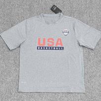 2025 Nauji JAV svajonių komandos marškinėliai Nacionalinės krepšinio treniruotės Greitai džiūstantys trumpomis rankovėmis Apšilimo Šaudymo Streetwear Mados viršus S
