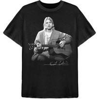 Kurt Cobain Marškinėliai su Gitara Juokingi Laisvalaikio Spausdinti Medvilniniai Trumpomis Rankovėmis Vyrams Moterims Linksmi Gatvės Stiliaus Universalūs Harajuku Unisex Viršutiniai Drabužiai S