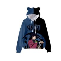 Vaikų Demonų naikintojas: Kimetsu No Yaiba 3D kačių ausų džemperis XXXXXL