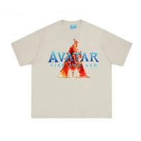 Avatar Fire and Ash TOPS Aukštos kokybės patogūs trumparankoviai marškinėliai Grafinis spausdinimas Rankovė Vasariniai Medvilniniai Apvaliarankoviai Viršutiniai drabužiai Unisex XS smėlinė